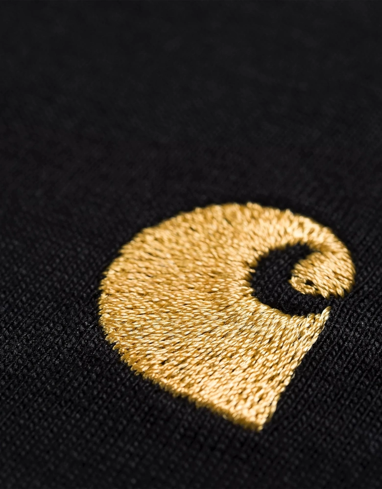 CARHARTT S/S CHASE T-SHIRT BLACK/GOLD