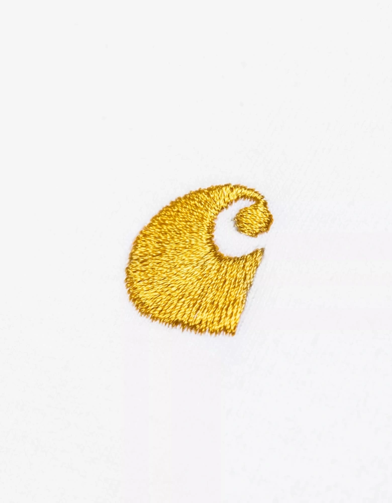 CARHARTT S/S CHASE T-SHIRT WHITE/GOLD