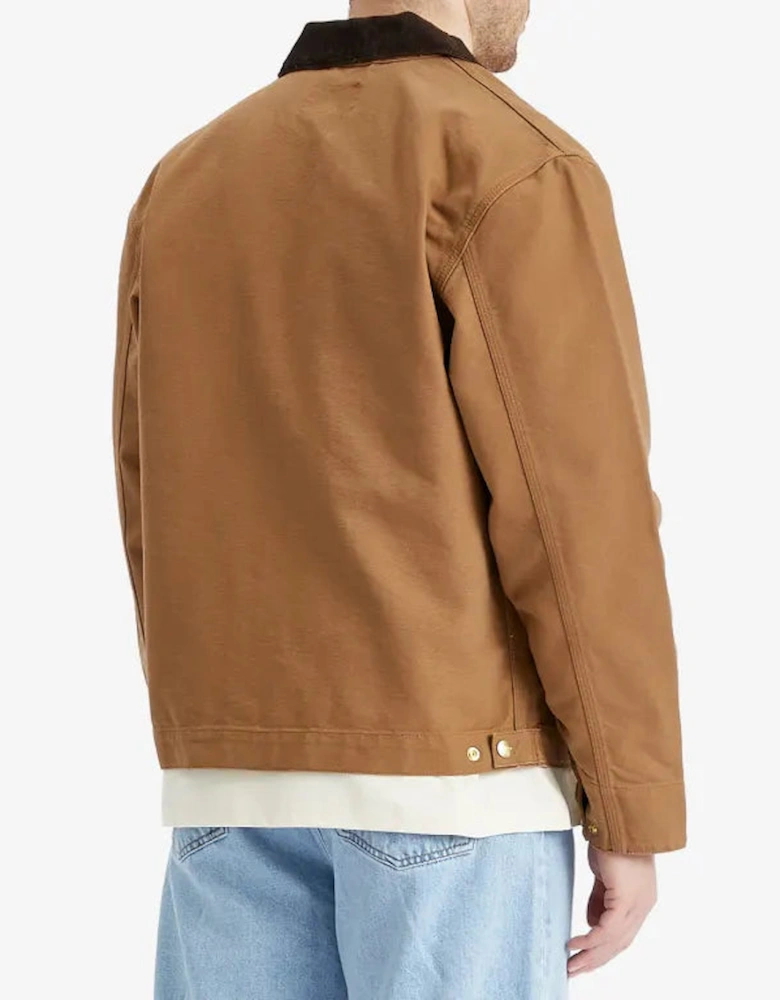 CARHARTT DETROIT JACKET HAMILTON BROWN/TOBACCO RINSED