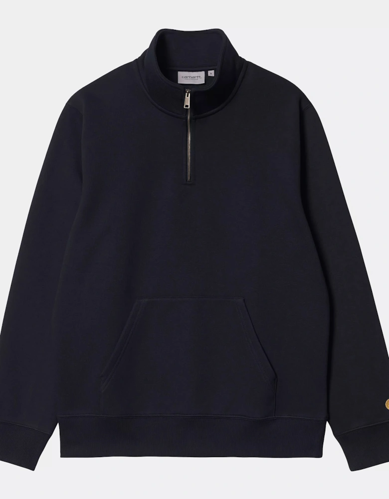 CARHARTT CHASE NECK 1/4 ZIP DARK NAVY/GOLD
