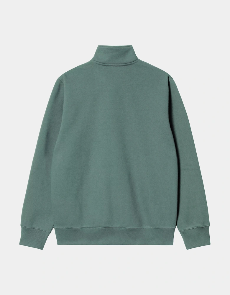 CARHARTT CHASE NECK 1/4 ZIP SILVER PINE/GOLD