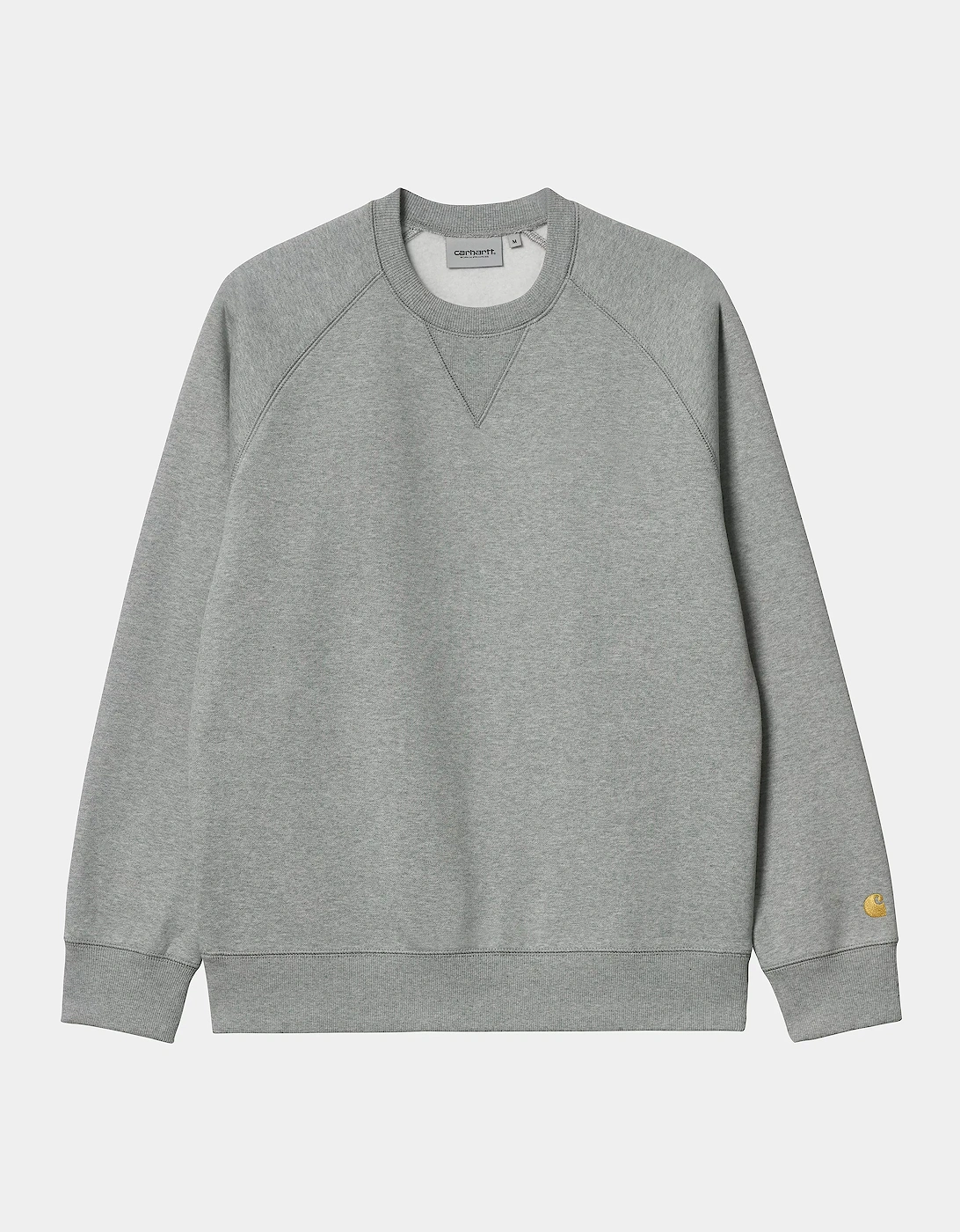 CARHARTT CHASE SWEATSHIRT GREY HEATHER/GOLD, 5 of 4