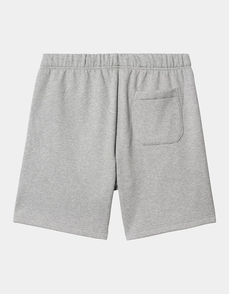 CARHARTT CHASE SWEAT SHORT GREY HEATHER/GOLD