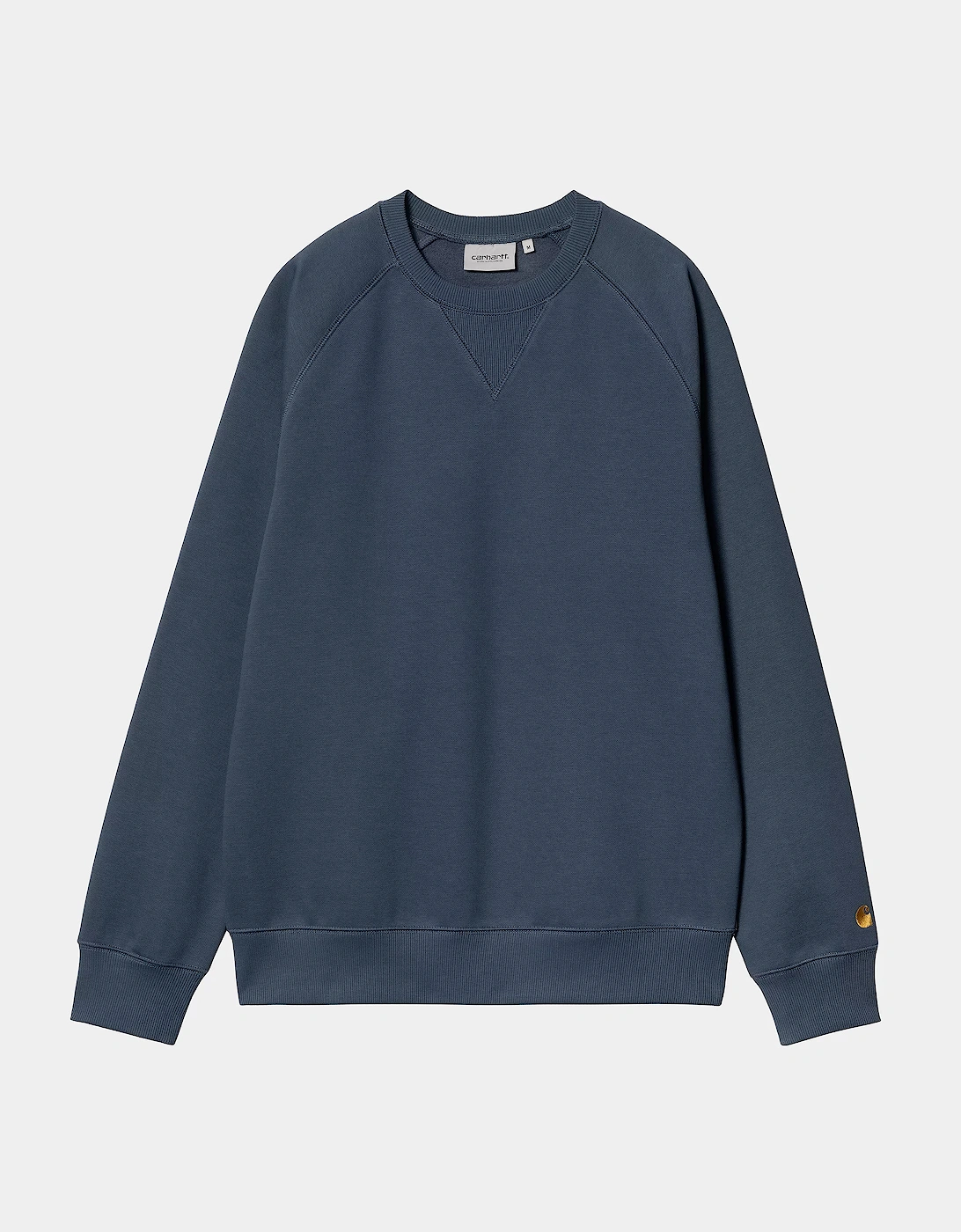 CARHARTT CHASE SWEATSHIRT DUSKY BLUE/GOLD, 4 of 3