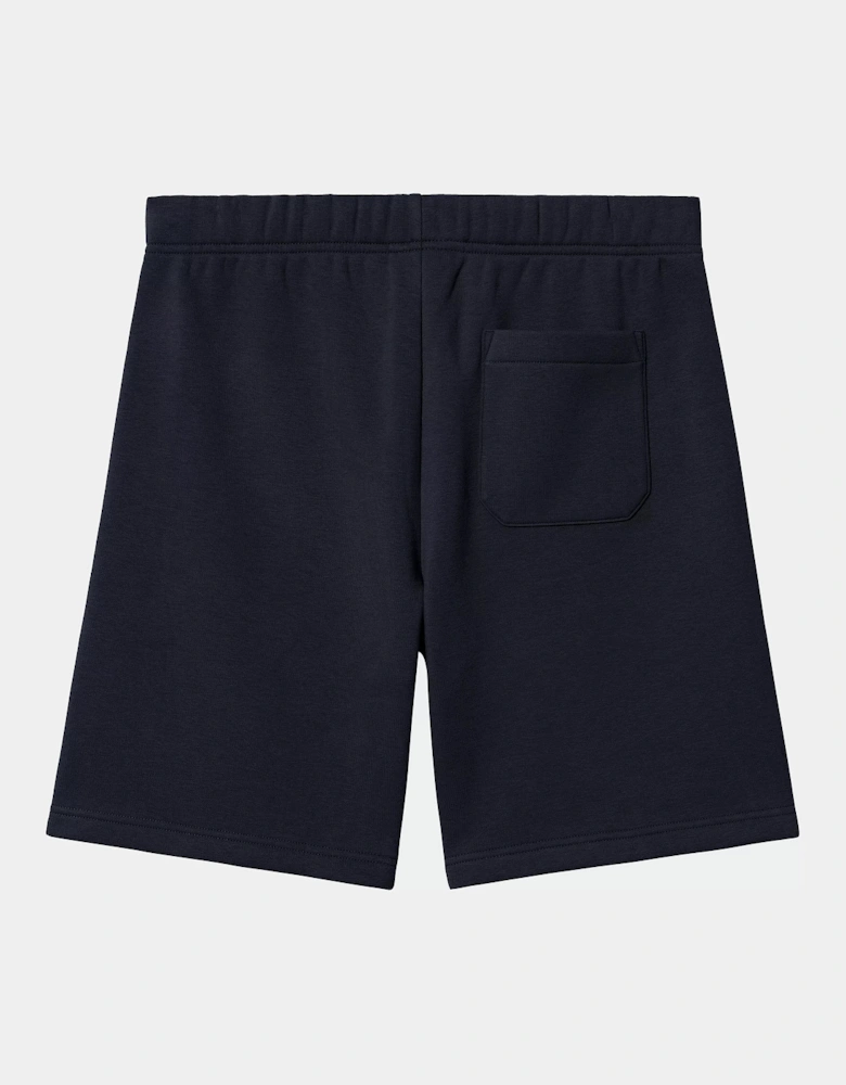 CARHARTT CHASE SWEAT SHORT DARK NAVY/GOLD