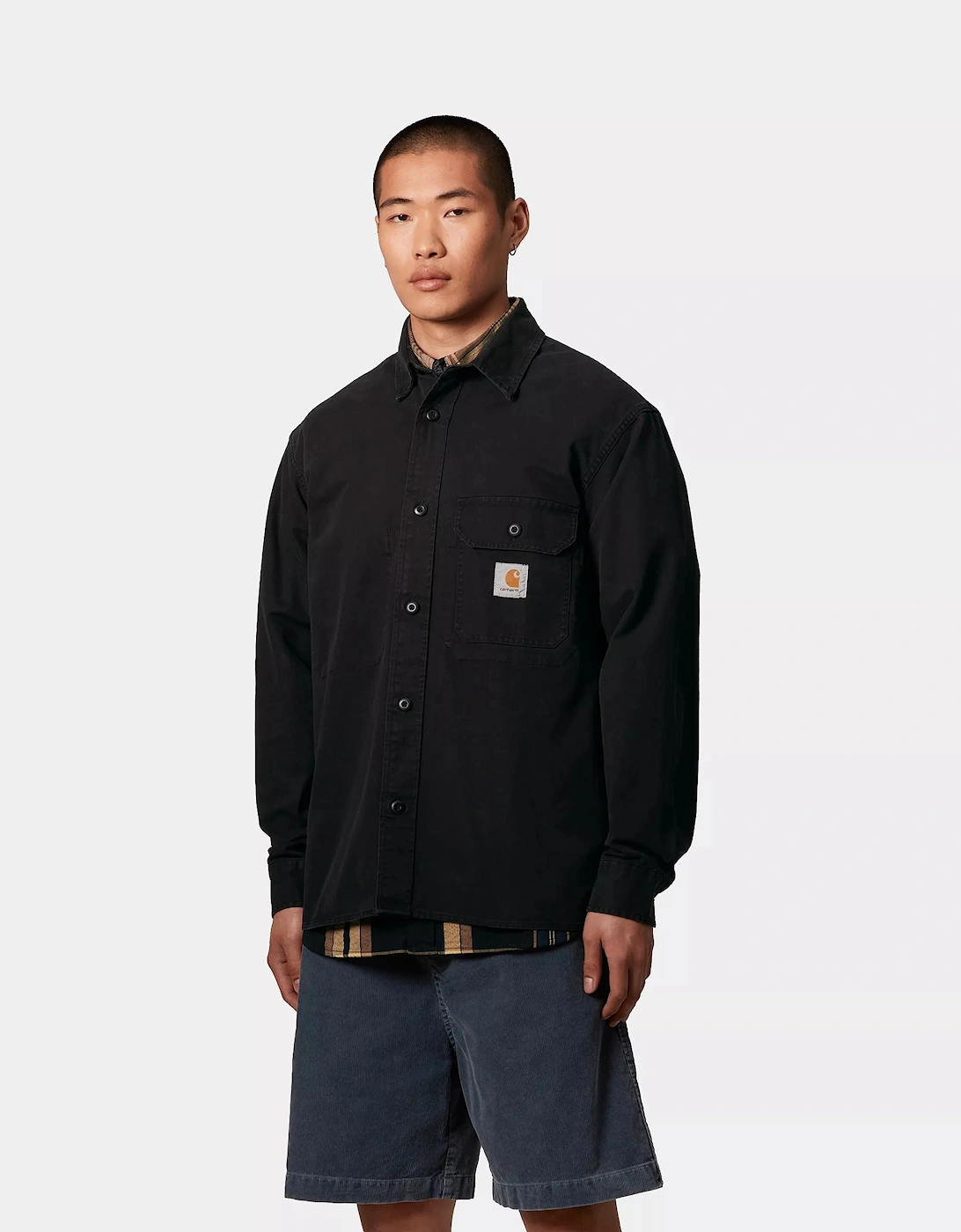 CARHARTT RENO COTTON DRILL OVERSHIRT BLACK