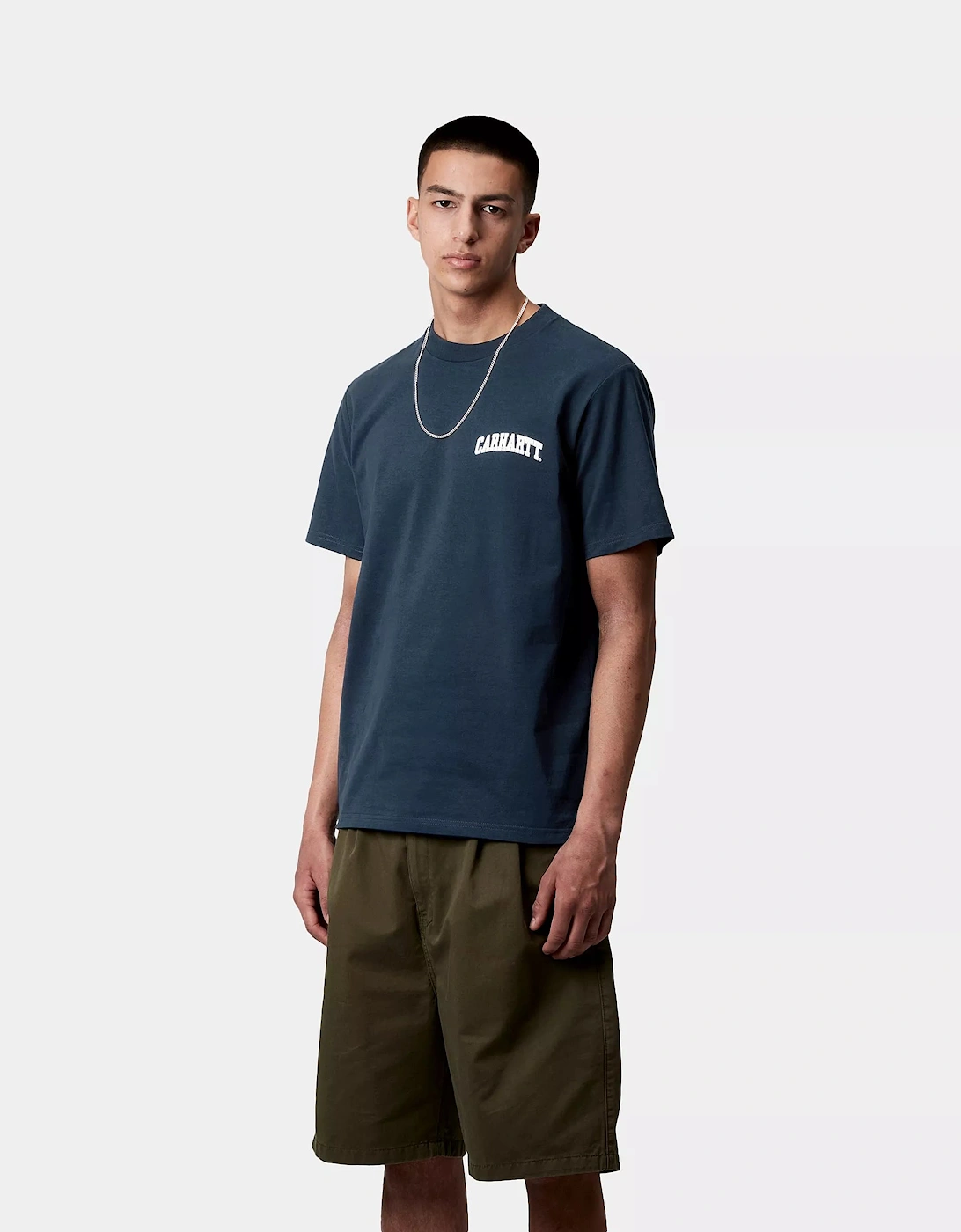 CARHARTT UNIVERSITY SCRIPT T-SHIRT INK/WHITE