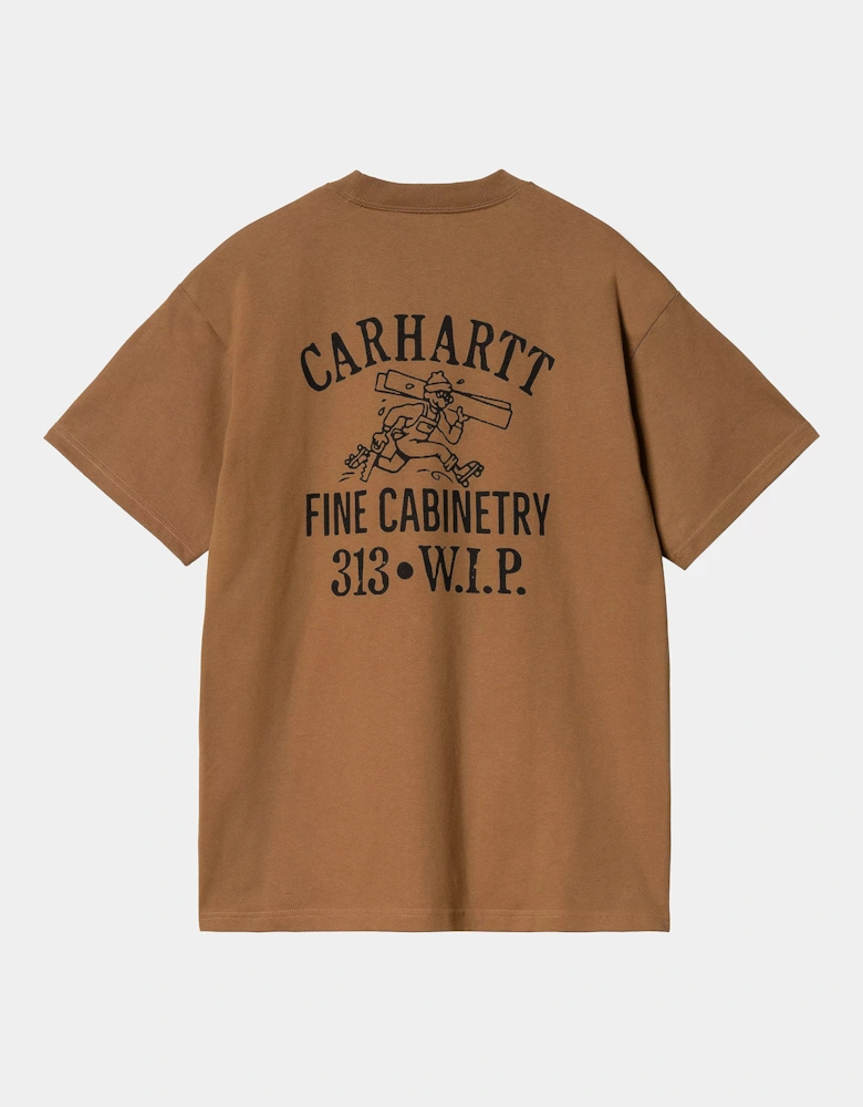 CARHARTT CABINETRY T SHIRT HAMILTON BROWN/BLACK