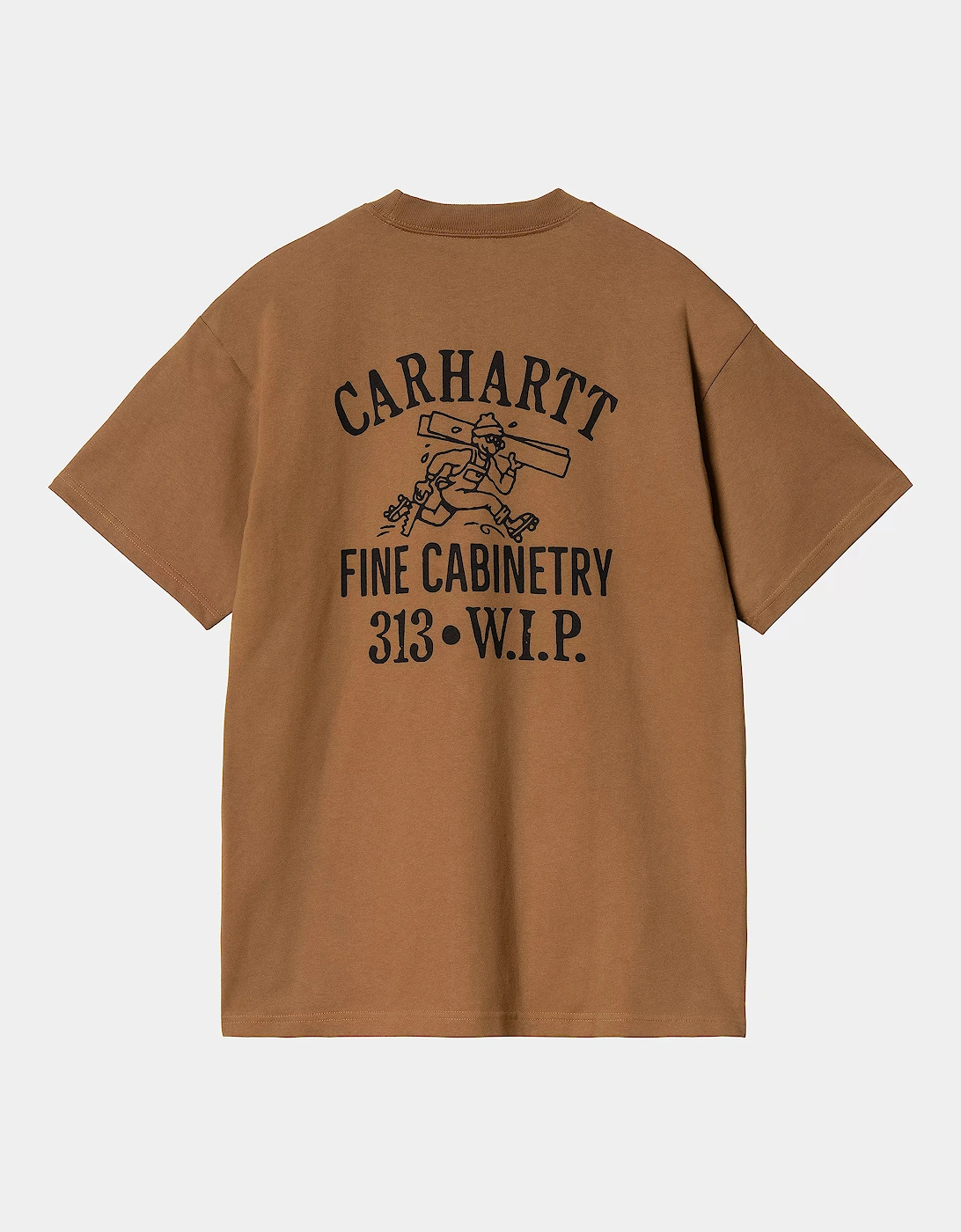 CARHARTT CABINETRY T SHIRT HAMILTON BROWN/BLACK