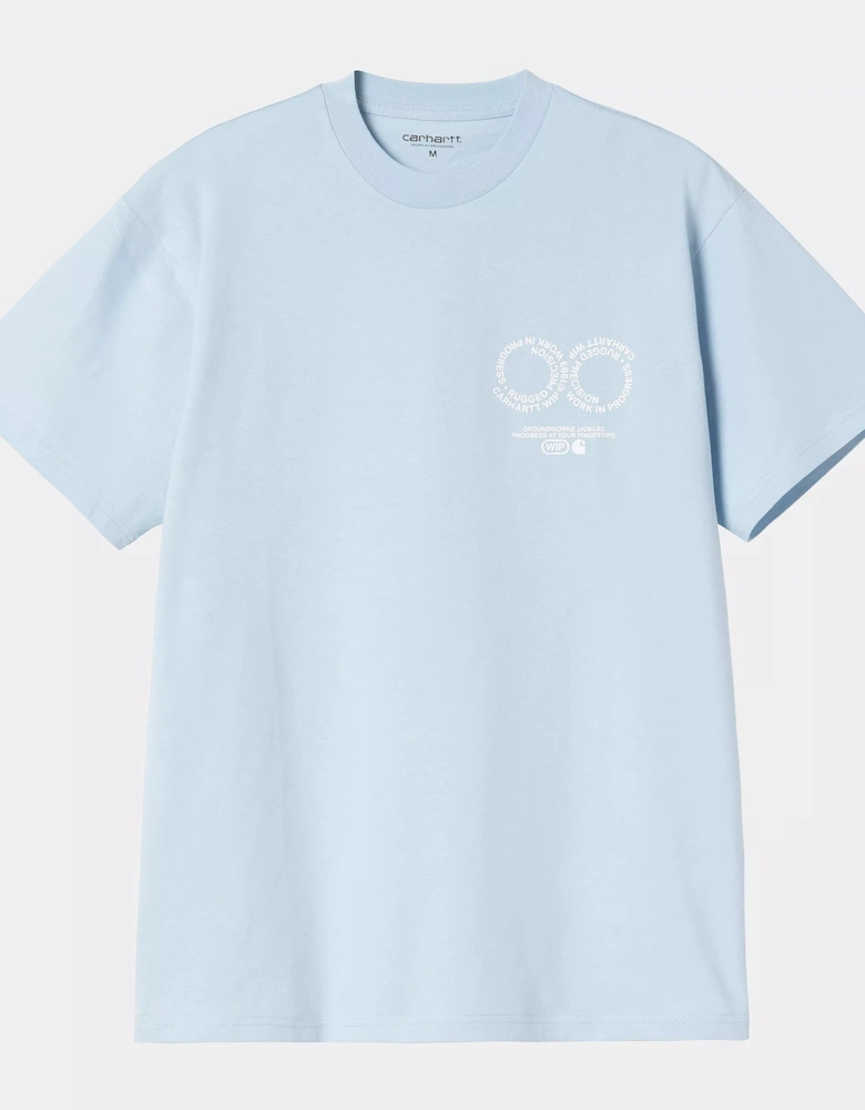 CARHARTT S/S ROTATION T-SHIRT AIR SKY/WHITE