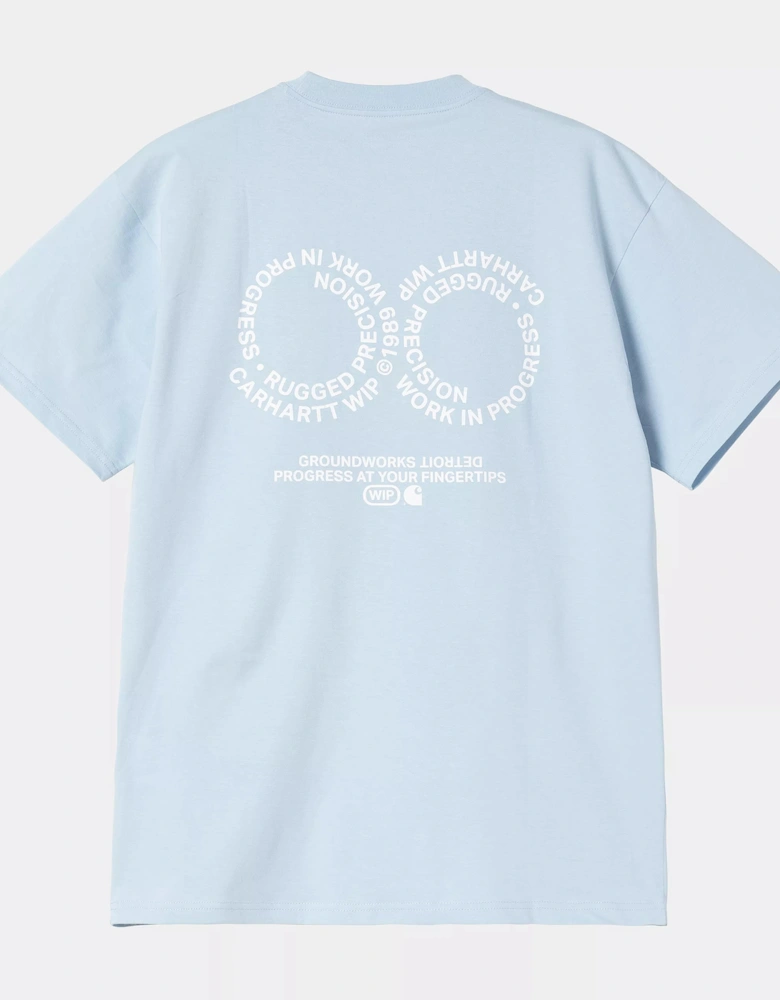 CARHARTT S/S ROTATION T-SHIRT AIR SKY/WHITE