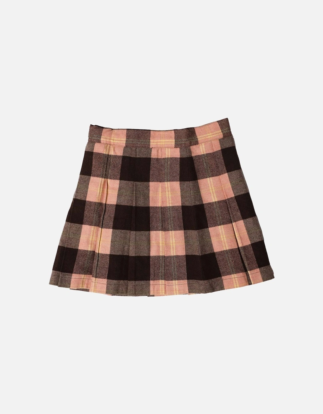 Juniors Heavy Check Pleated Skirt, 3 of 2