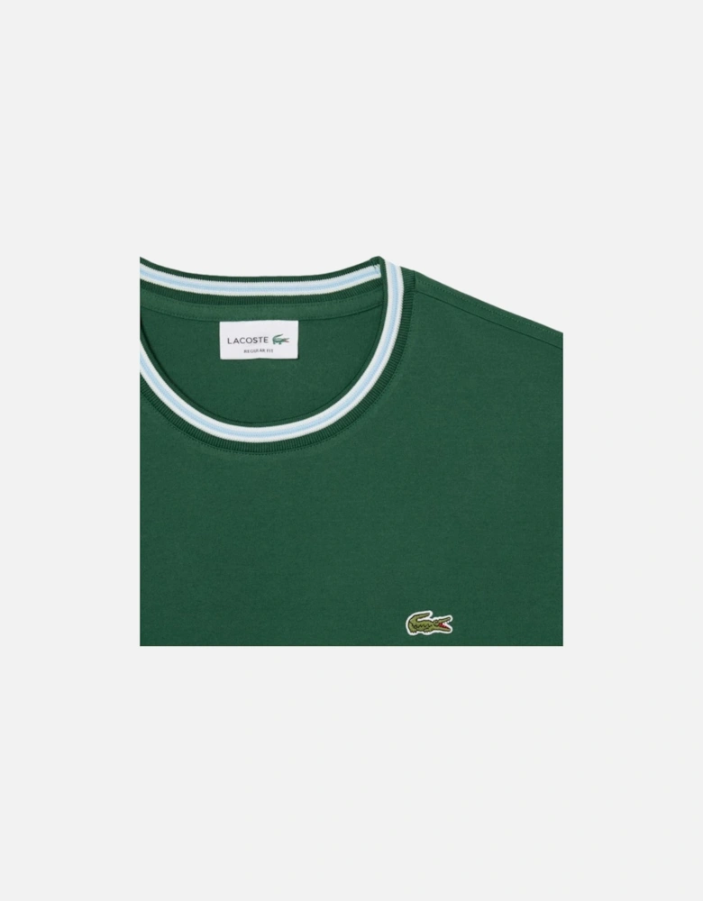 Regular Fit Ribbed T-Shirt - Green