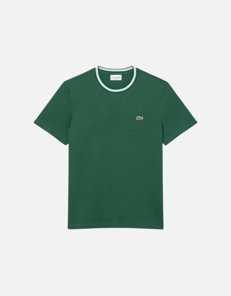 Regular Fit Ribbed T-Shirt - Green