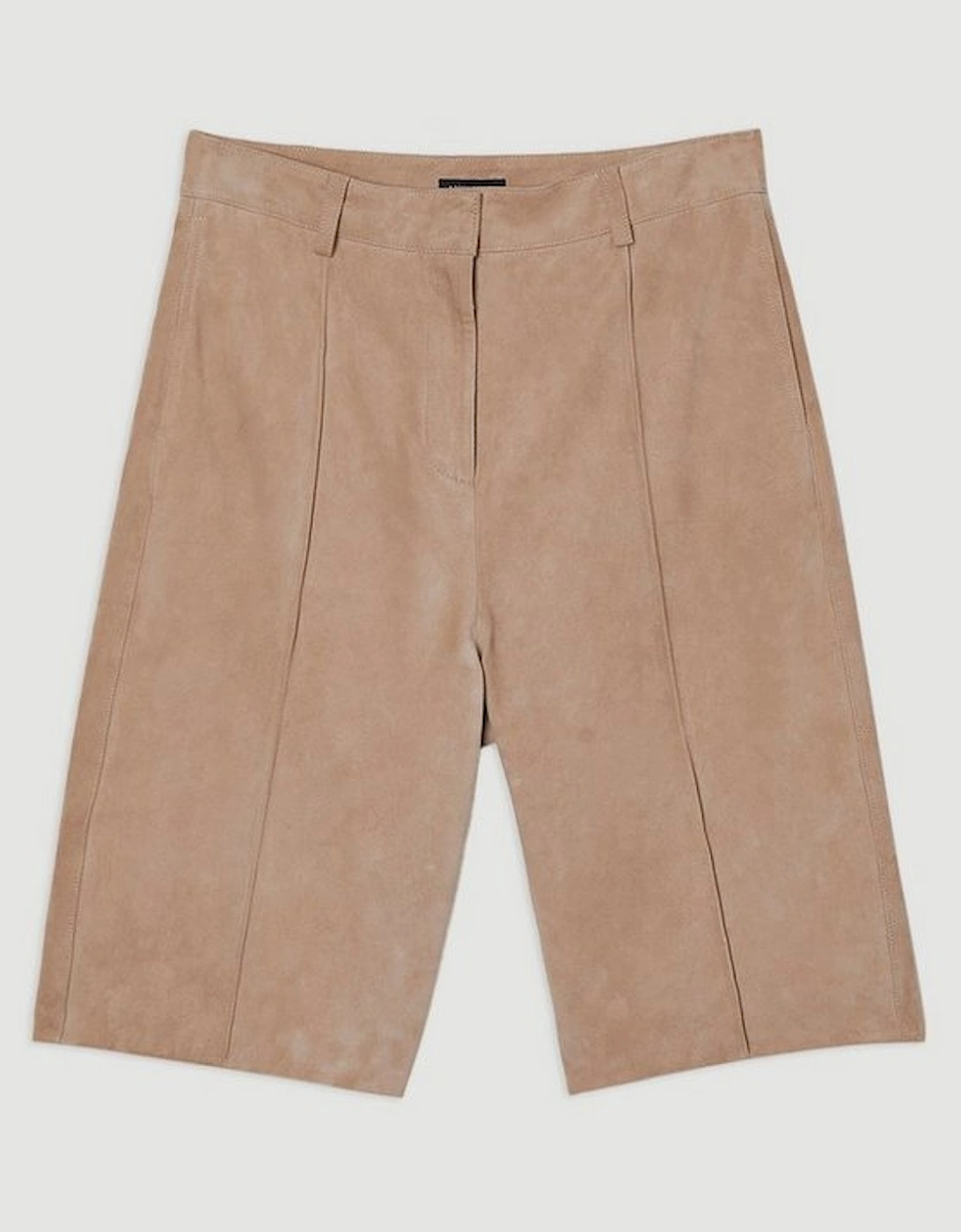 Suede Tailored Longline Short
