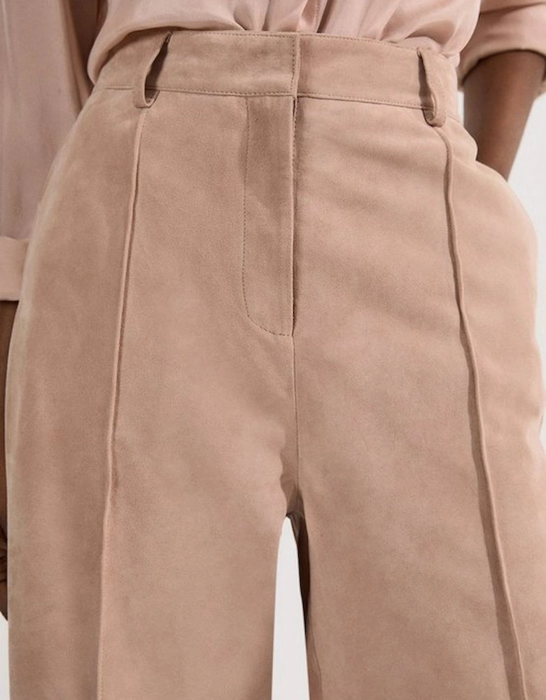 Suede Tailored Longline Short