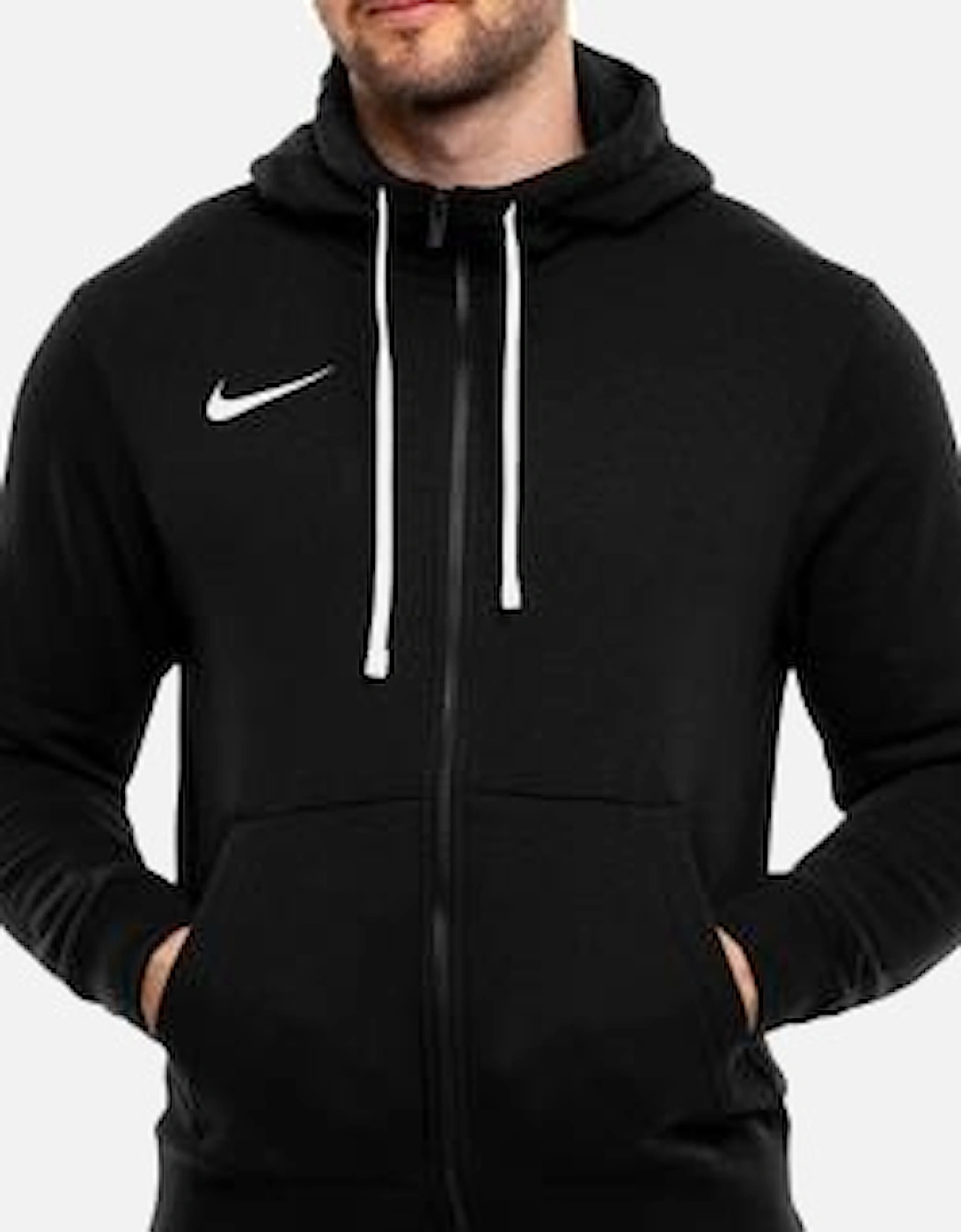 Black Fleece Team Zip Through Swoosh Hoodie