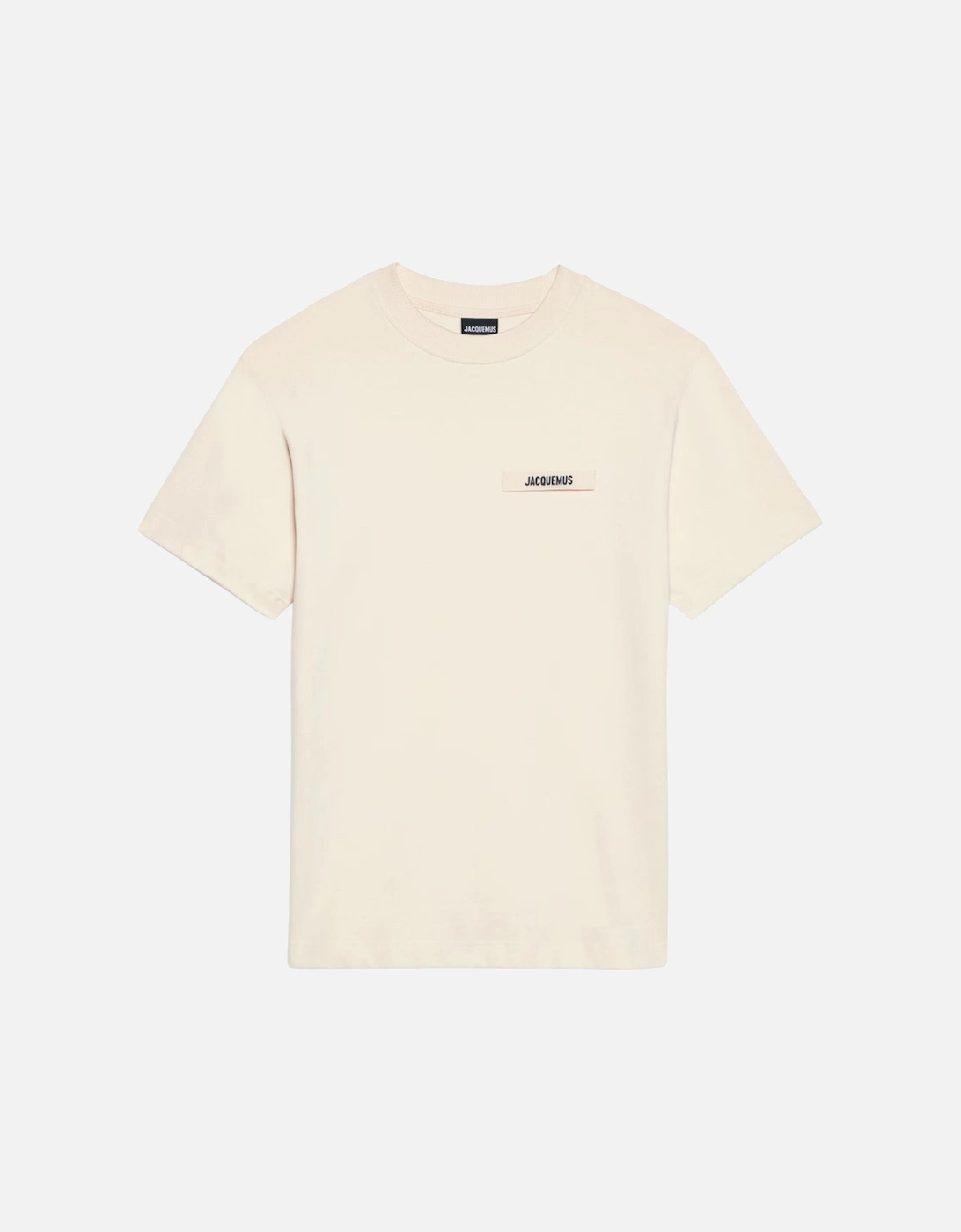 Beige Gros Grain Logo T-Shirt, 4 of 3
