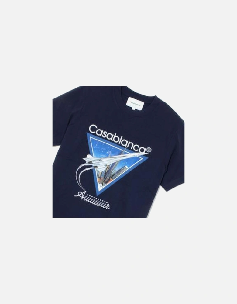 Navy 'Aiiiiir' Printed T-Shirt