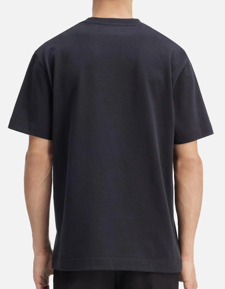 Black Gros Grain Logo T-Shirt