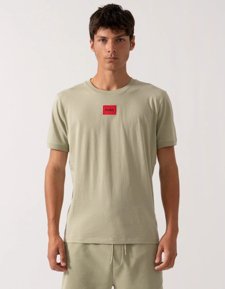 HUGO Diragolino212 Label Logo Mens T-Shirt