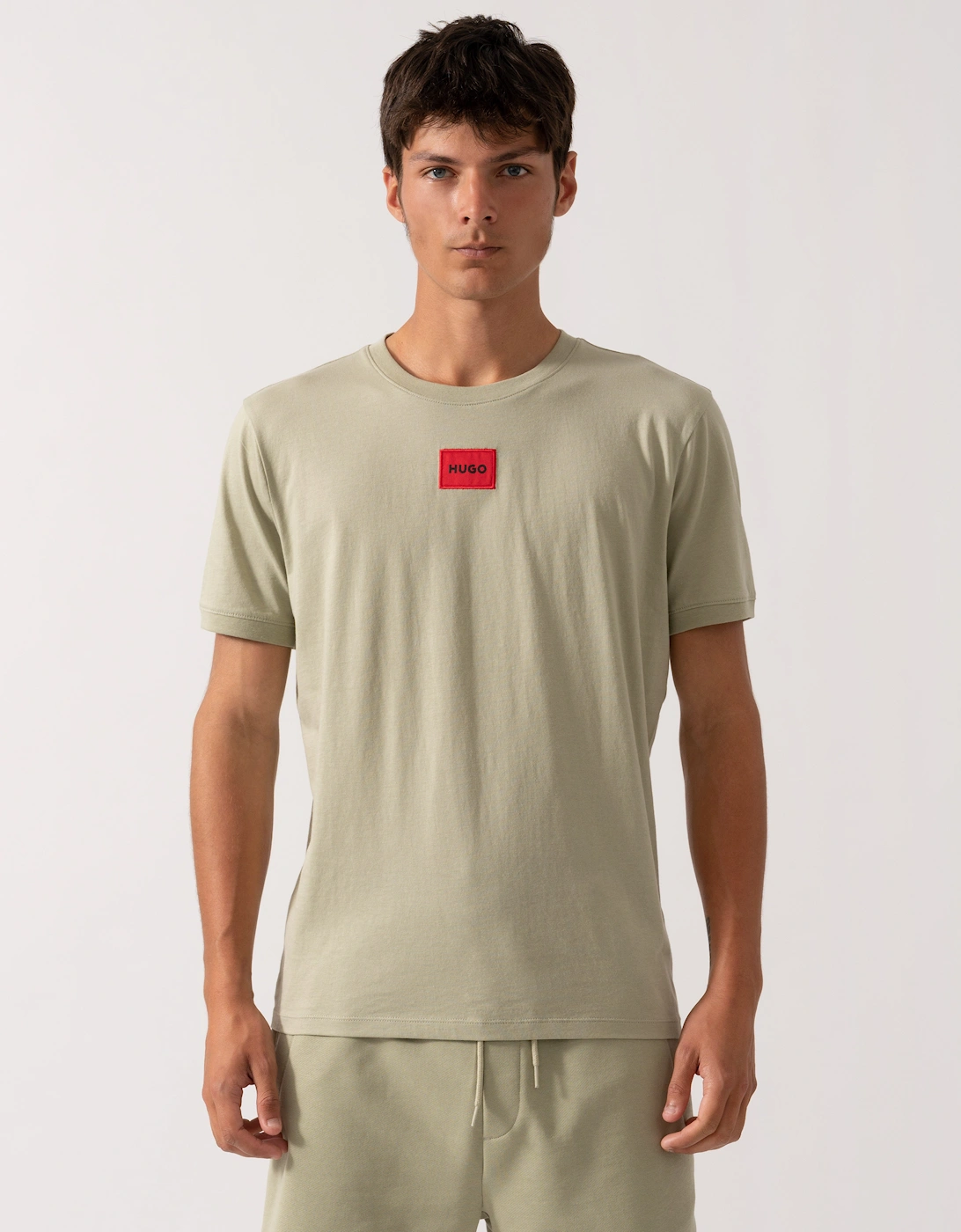HUGO Diragolino212 Label Logo Mens T-Shirt, 2 of 1
