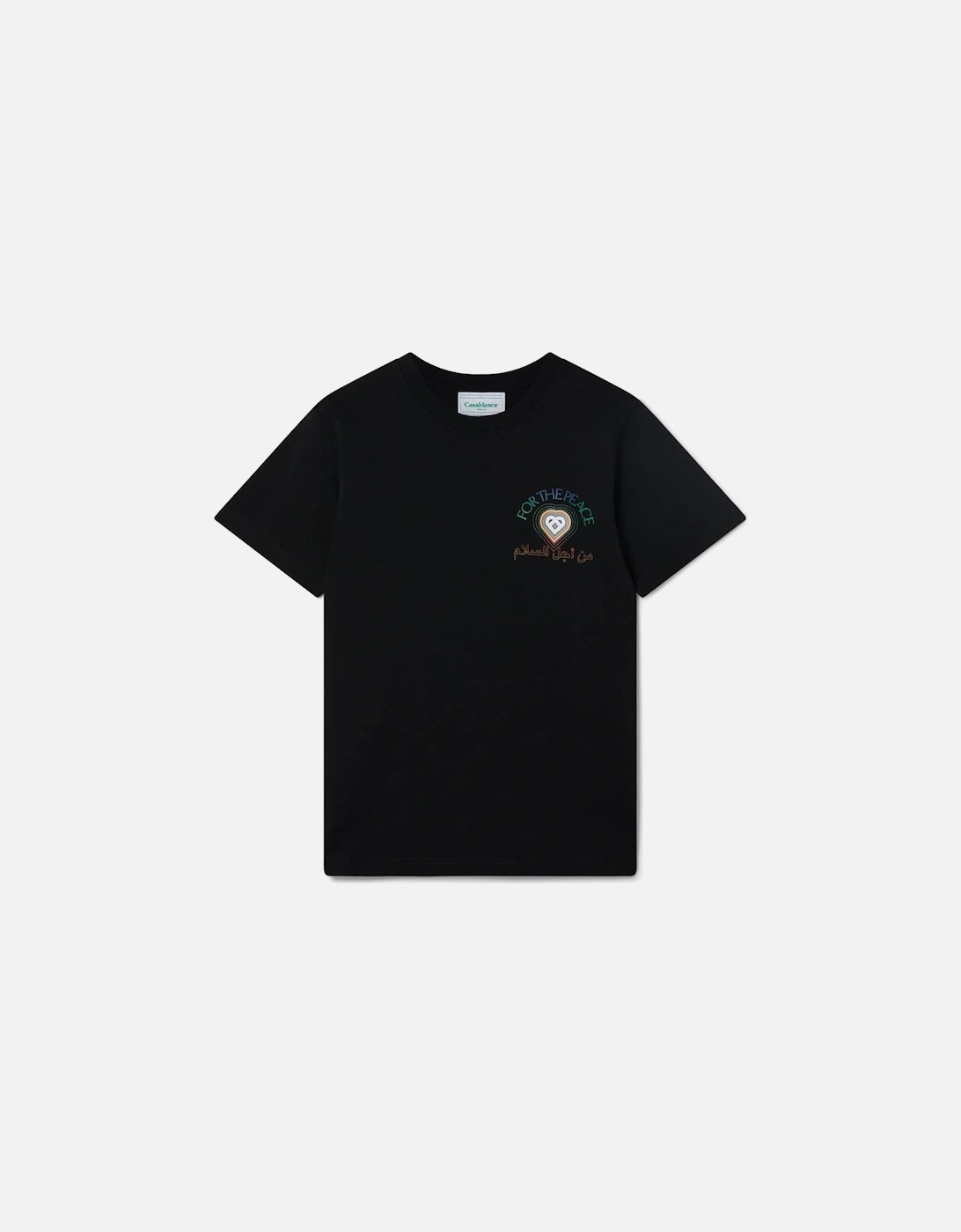 Black 'For The Peace' T-Shirt