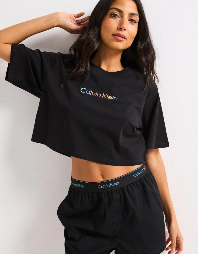 Pride Cotton Poplin Short - Black