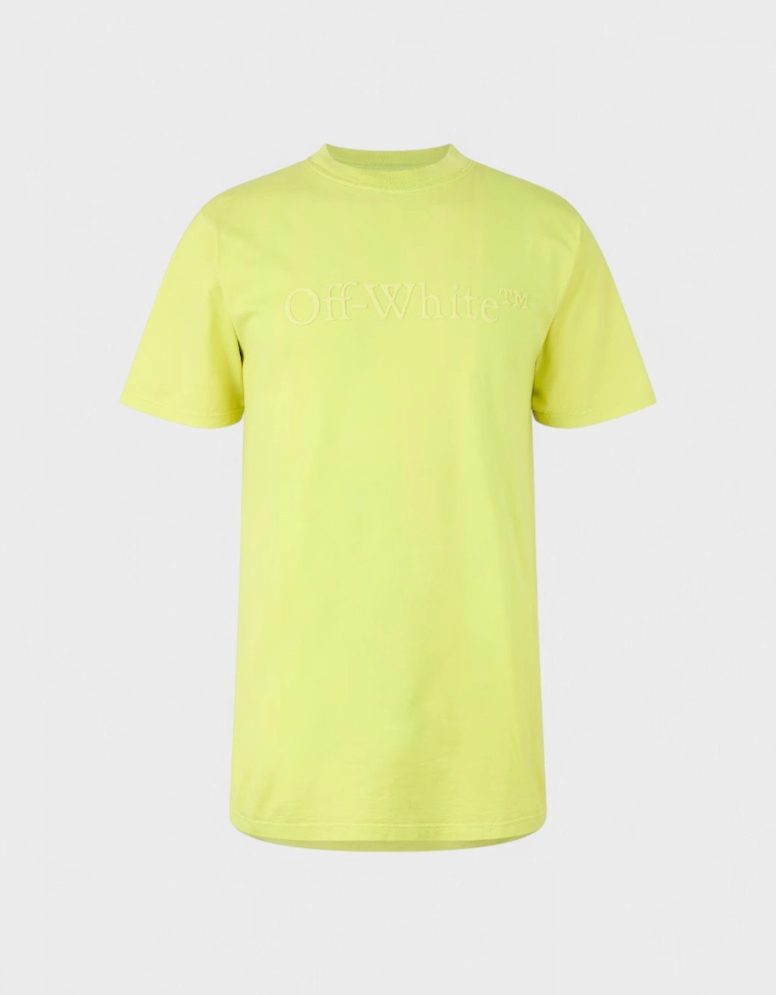 Off-White Women's Yellow Laundry T-Shirt Fluo - Size: 10/8
