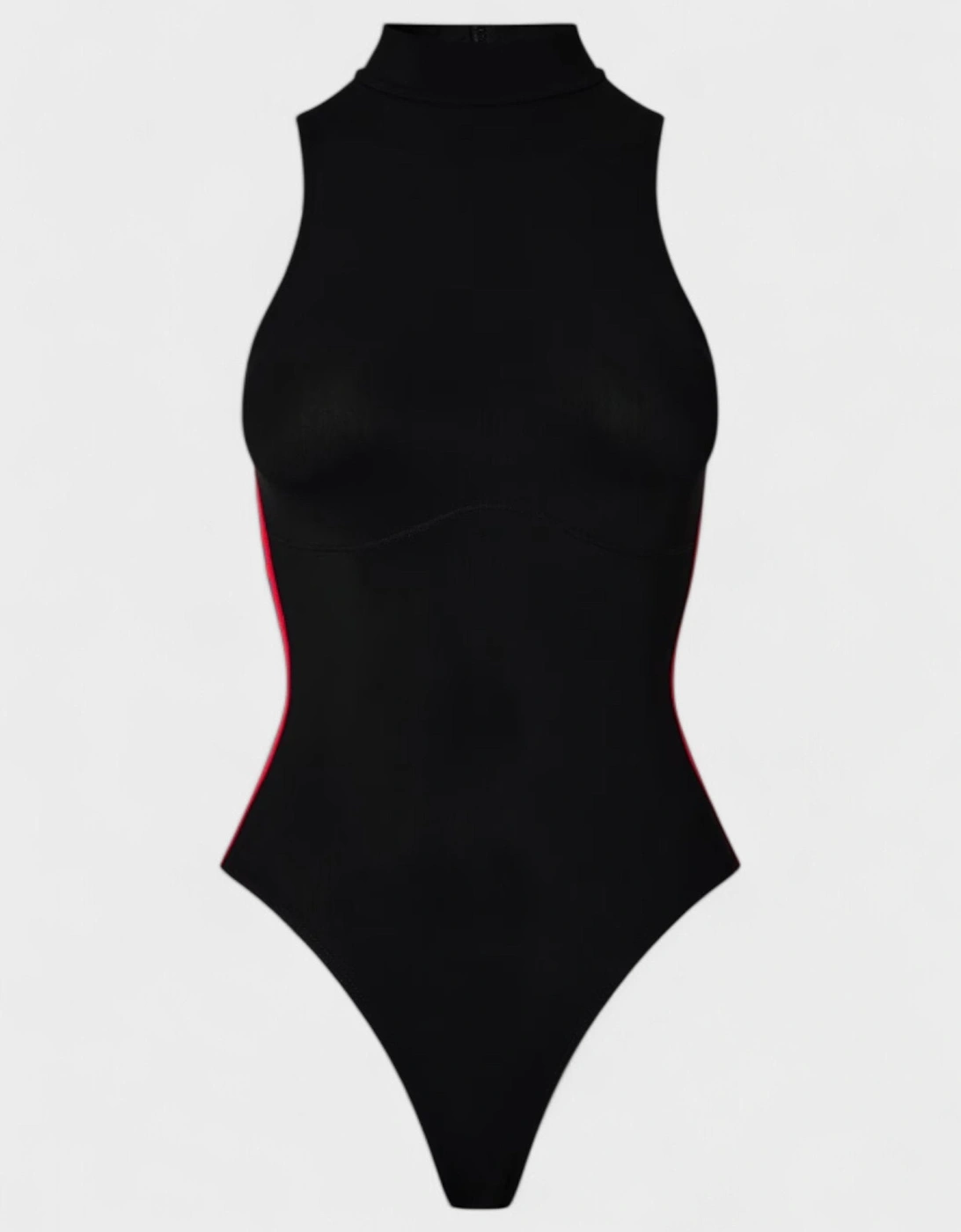 Athletic Logo Band Bodysuit Black