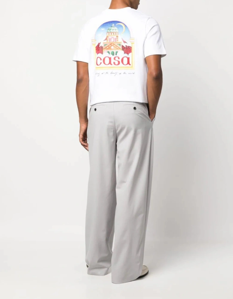 Vue De L'Arche Printed T-Shirt in White