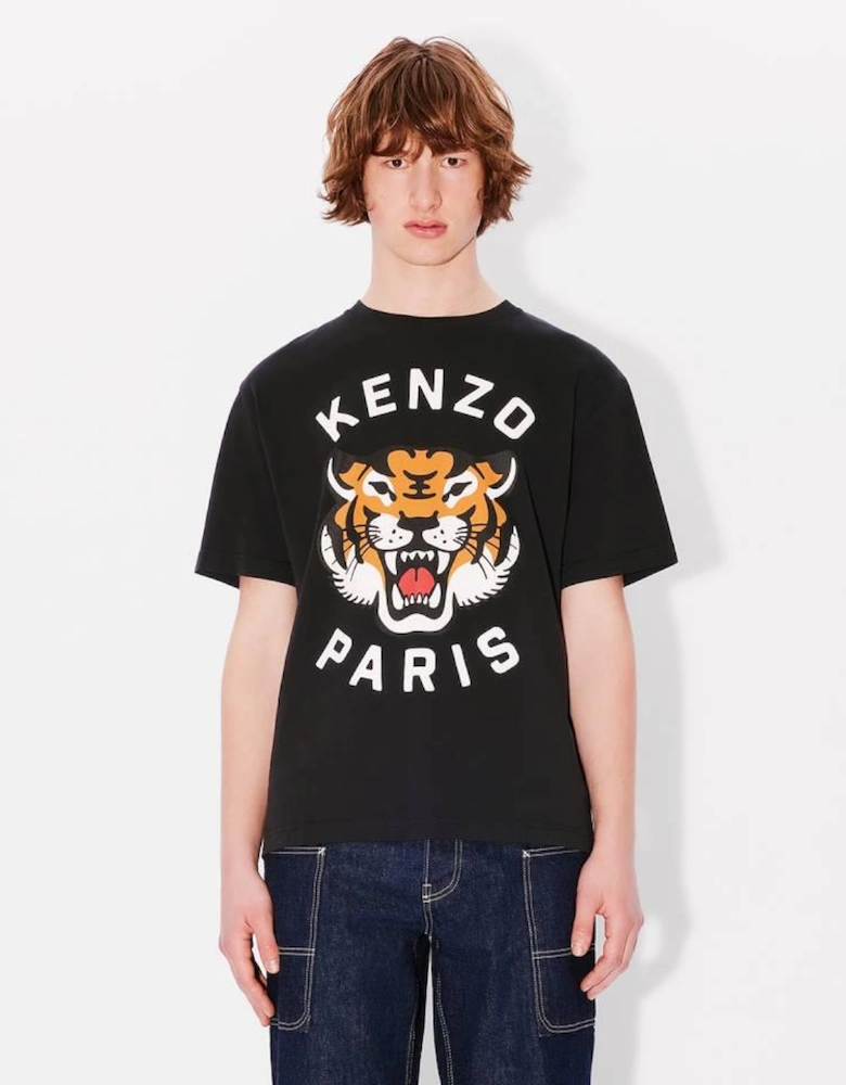 Lucky Tiger Relaxed T-shirt Black