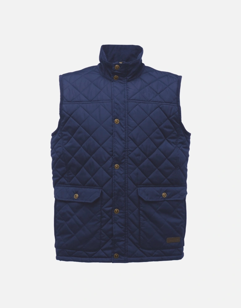 Mens Tyler Quited Bodywarmer Gilet TRA810 Navy