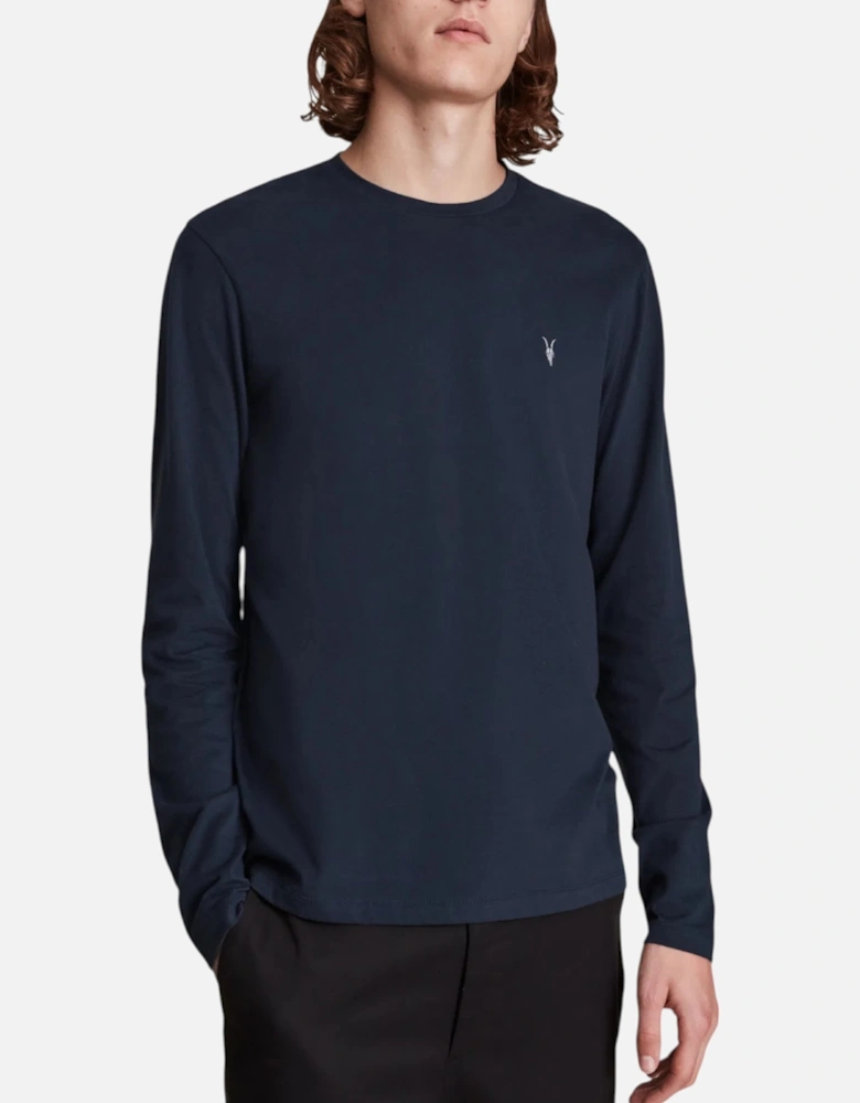 ALL SAINTS Mens T Shirts Crew Neck Long Sleeve Casual Top Skinny Fit Cotton Tee