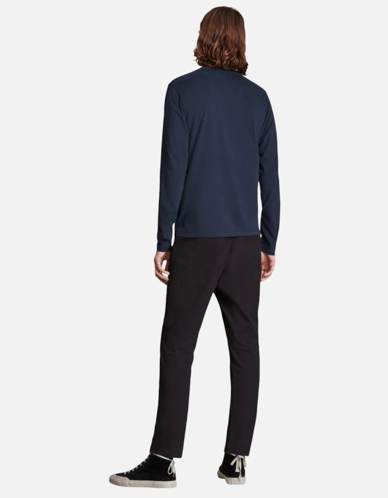 ALL SAINTS Mens T Shirts Crew Neck Long Sleeve Casual Top Skinny Fit Cotton Tee