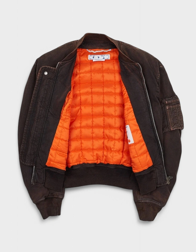 Diag Tab Vintage Bomber Jacket Faded Black