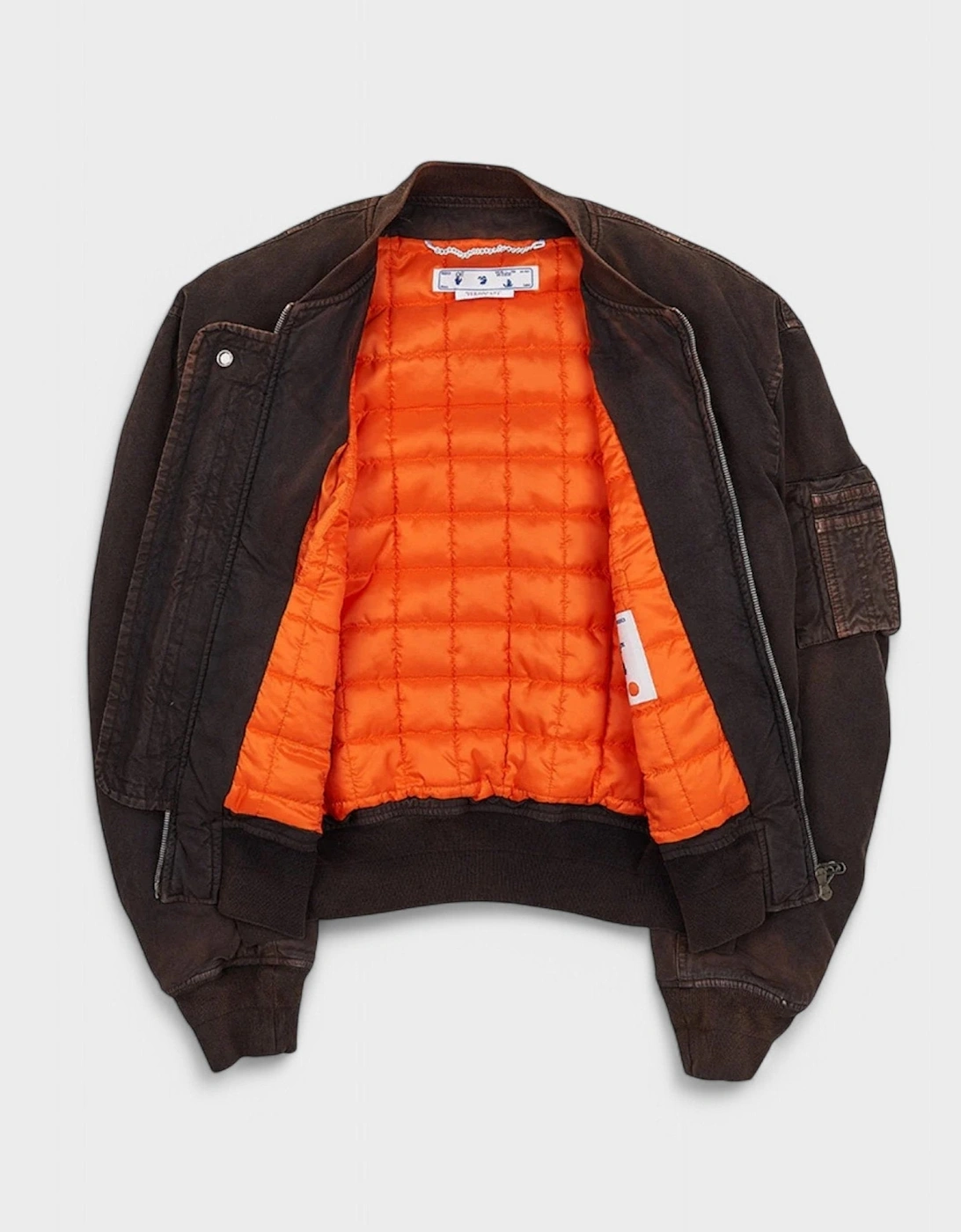 Diag Tab Vintage Bomber Jacket Faded Black