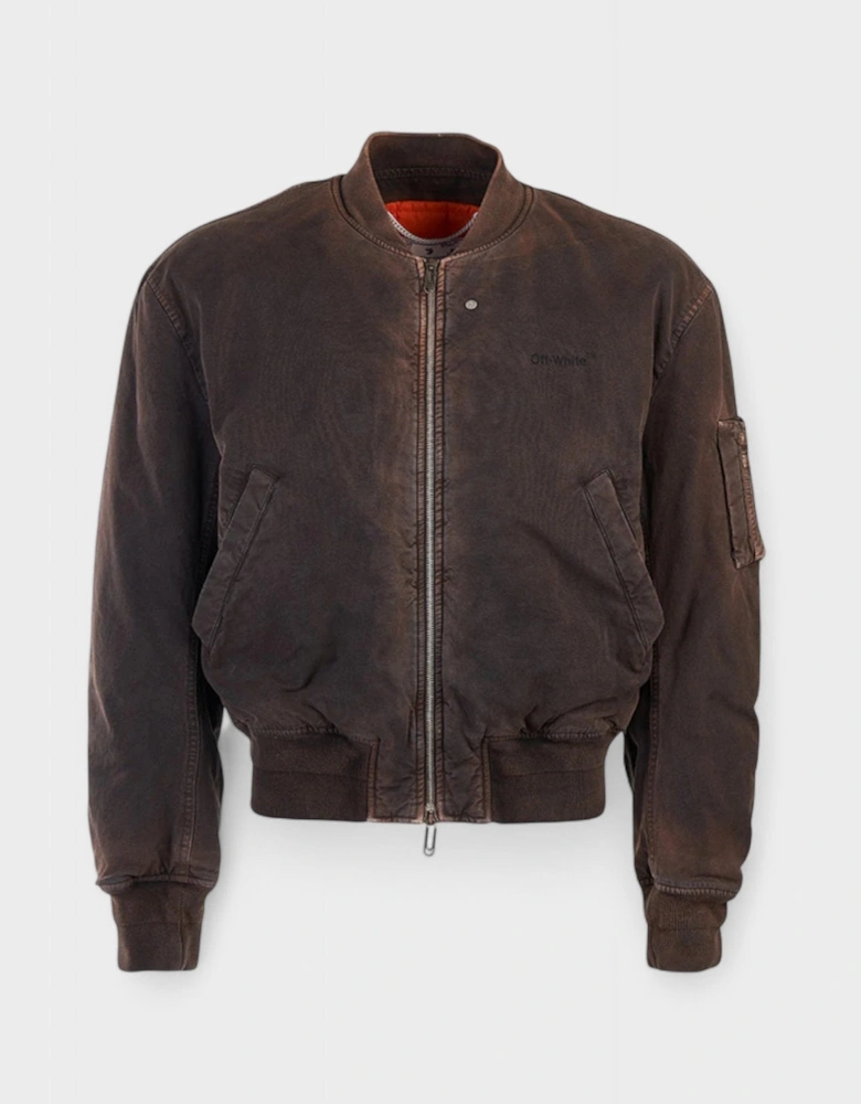 Diag Tab Vintage Bomber Jacket Faded Black