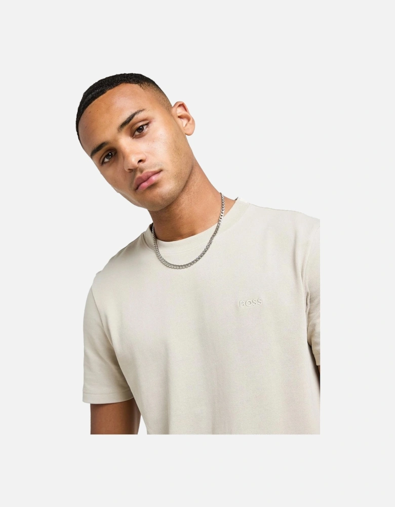 BOSS Pique Taddy T-Shirt Light Beige