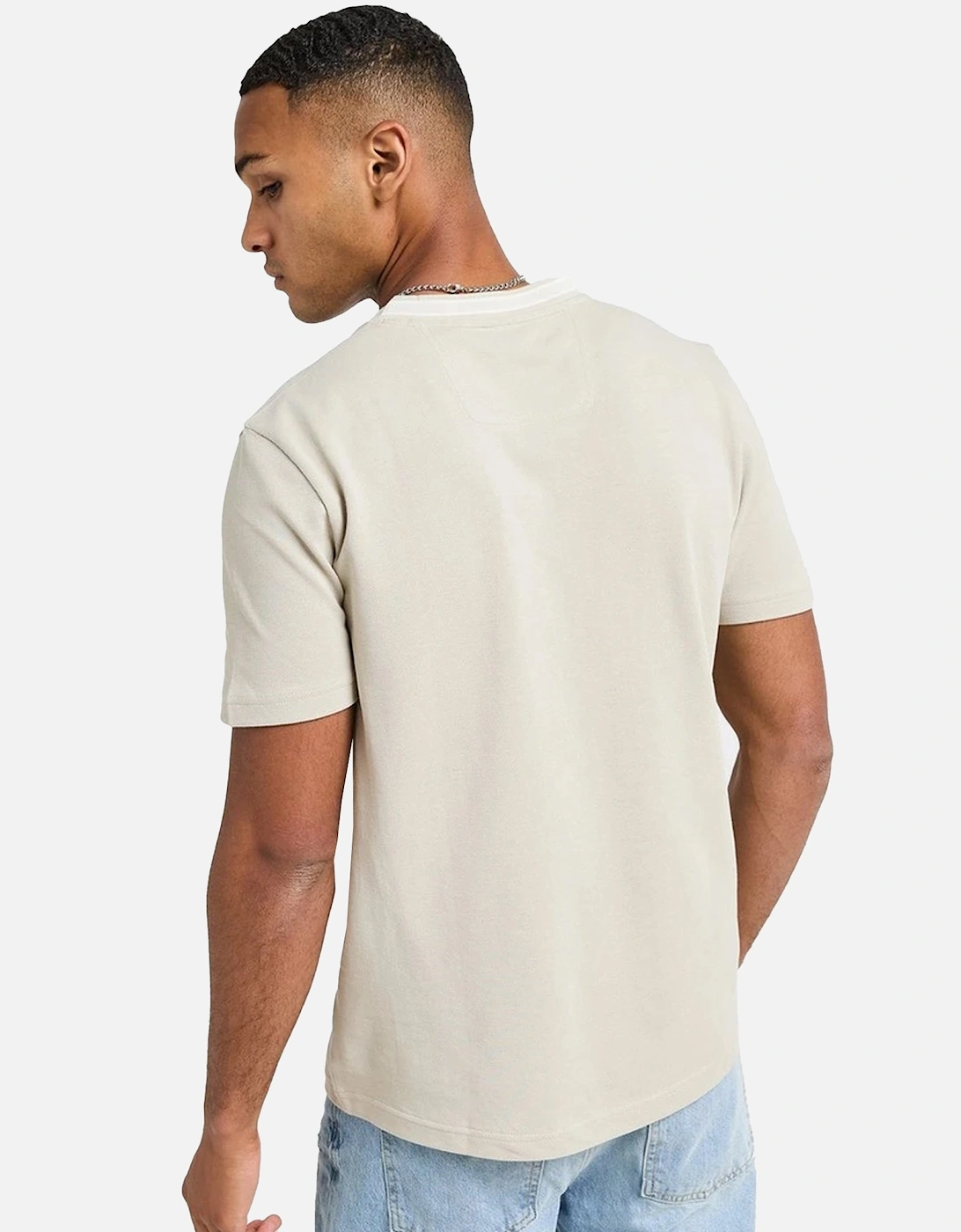 BOSS Pique Taddy T-Shirt Light Beige