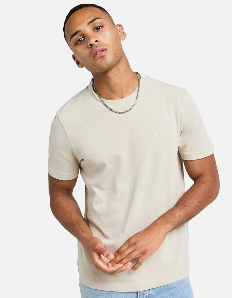 BOSS Pique Taddy T-Shirt Light Beige