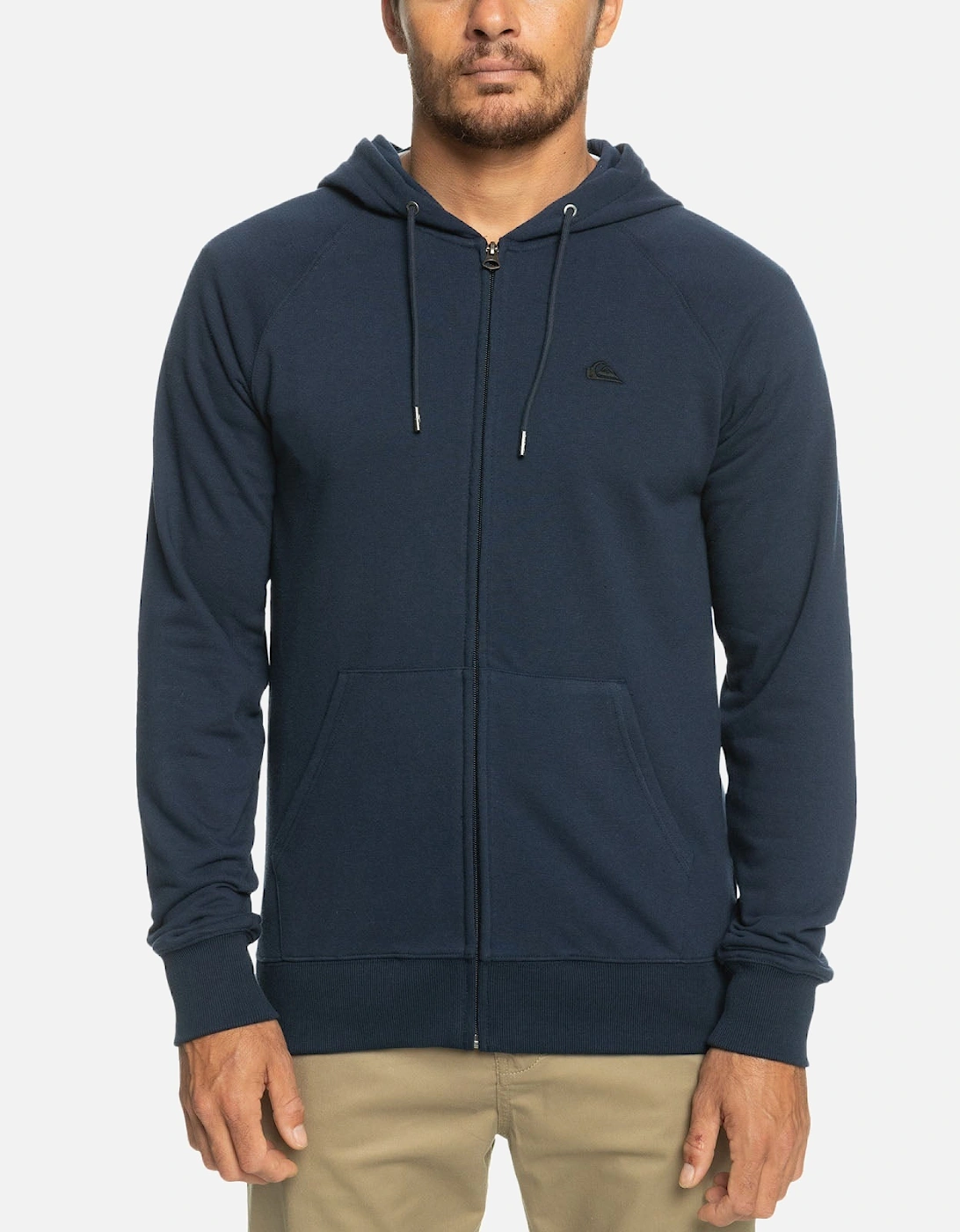 Mens Essential Full Zip Hooded Jacket, 2 of 1