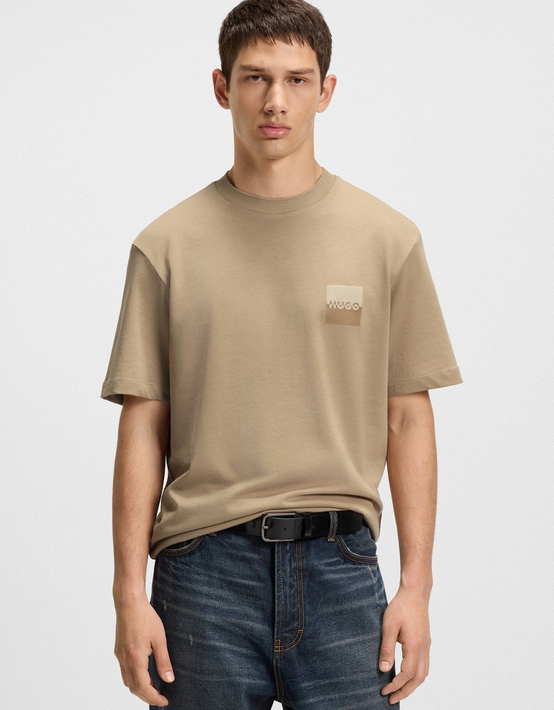 HUGO Dusplito T-Shirt 269 Medium Beige