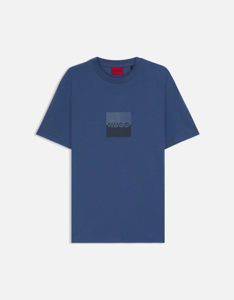 HUGO Dusplit T-Shirt 427 Medium Blue