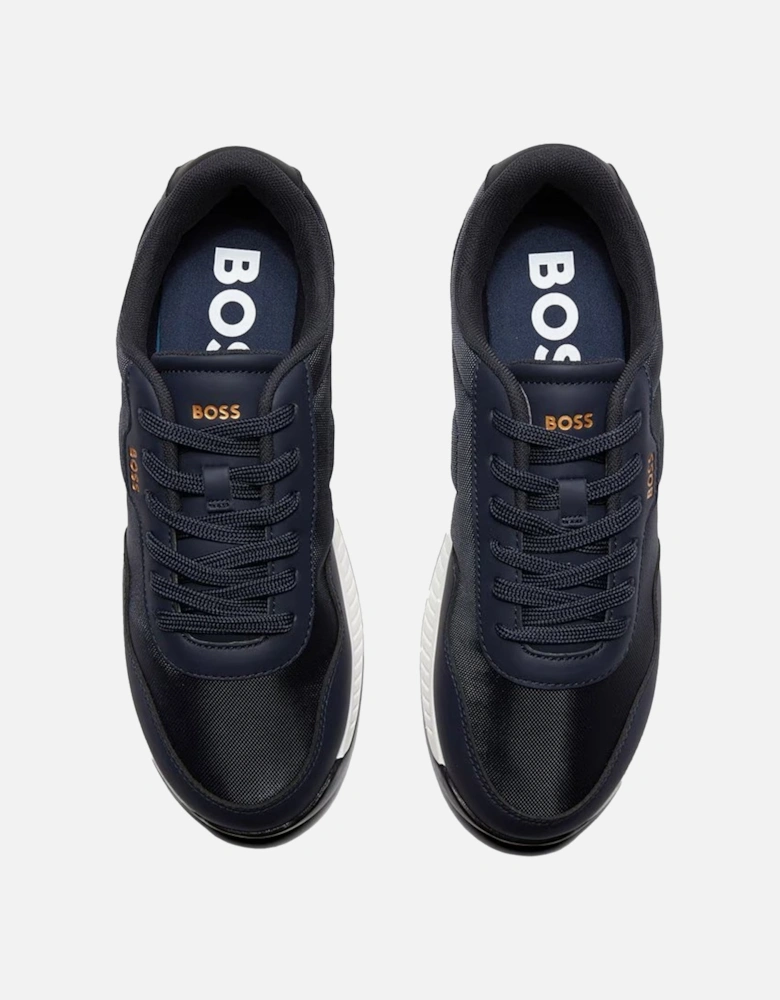 BOSS Titanium Runn Trainers Dark Blue