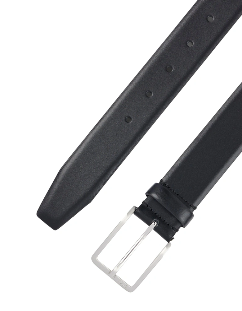 BOSS Erman Italian Leather Belt Black