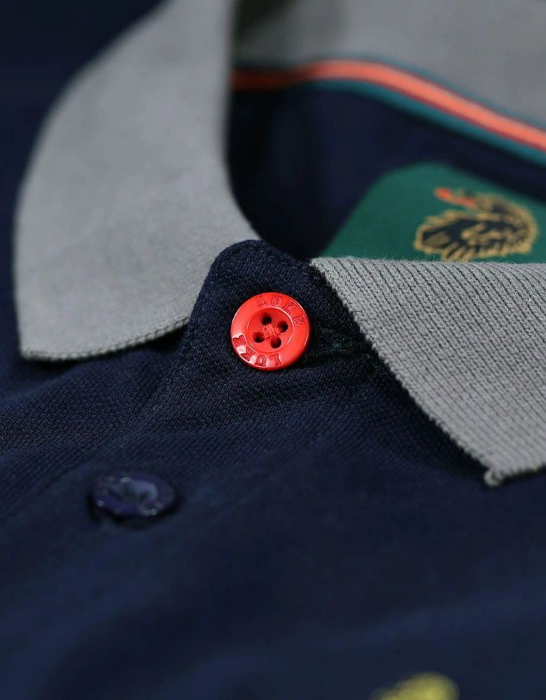 Cala Mayor Chevron Detail Polo Shirt
