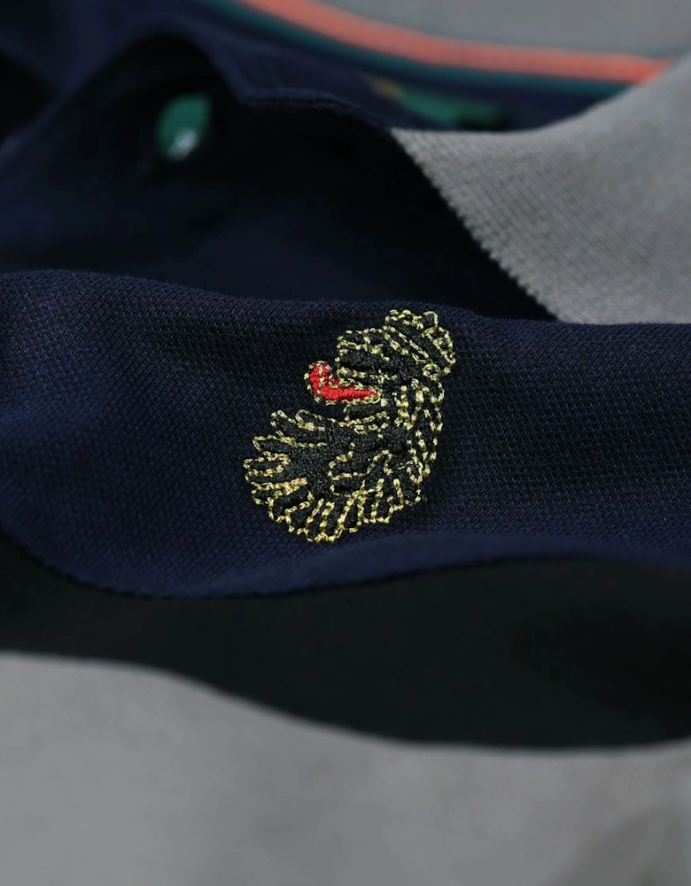 Cala Mayor Chevron Detail Polo Shirt