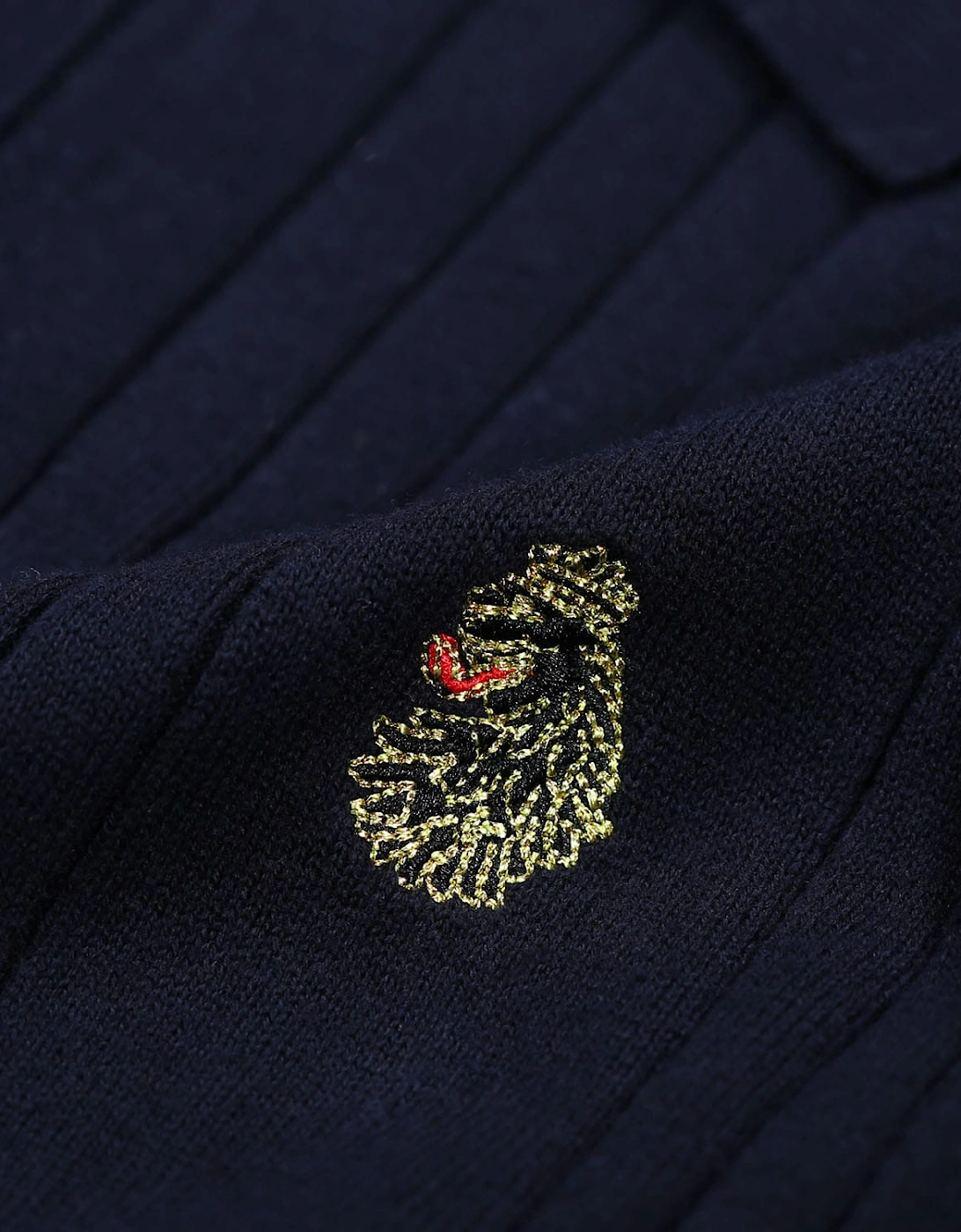 Rib Eye Knitted Polo Shirt