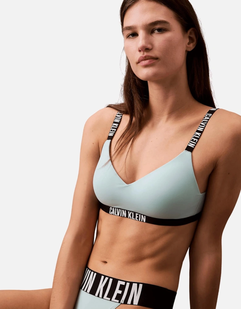 Intense Power Lightly Lined Bralette, Ether Blue